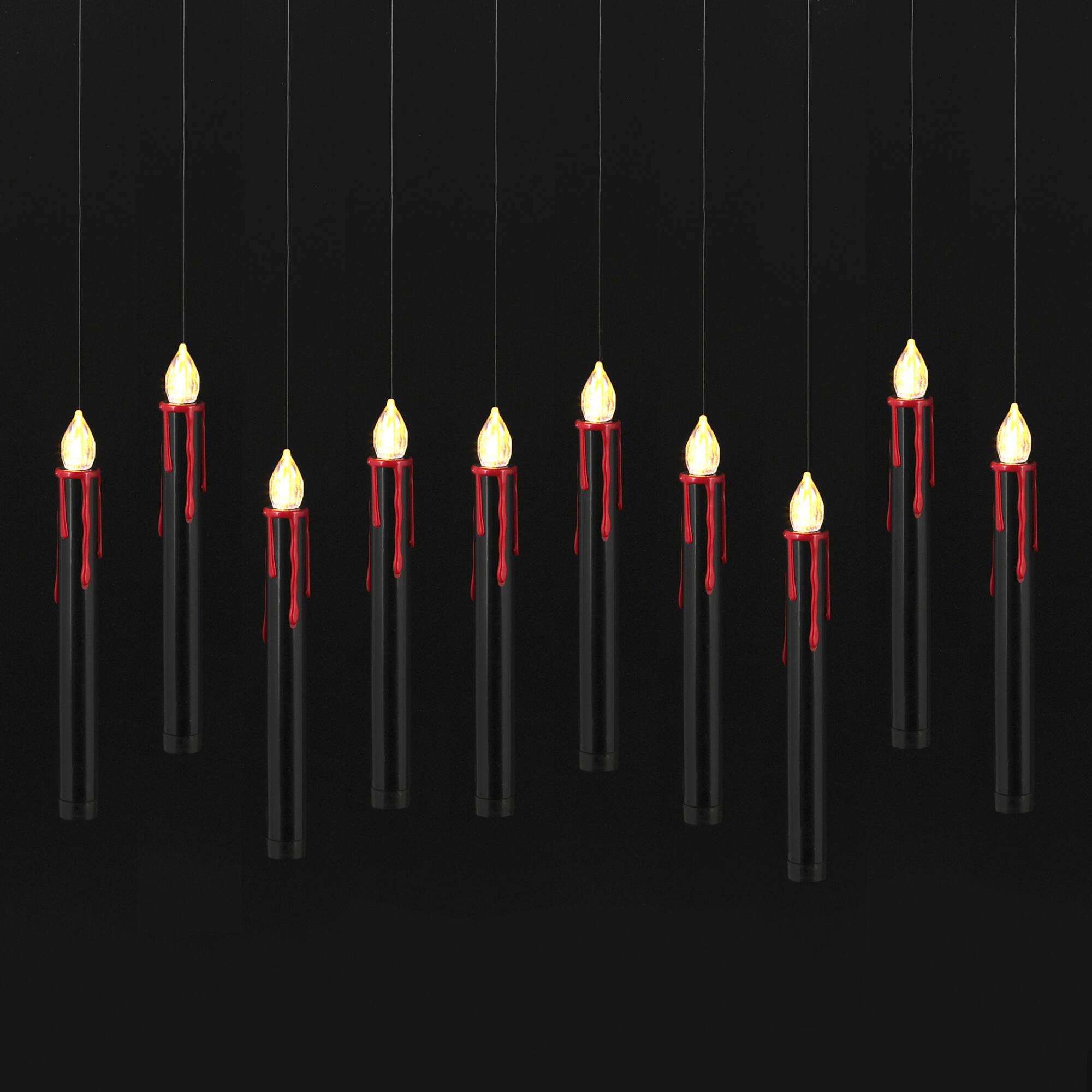 10ct. Warm White Hanging Bleeding Candles with Remote by Ashland®